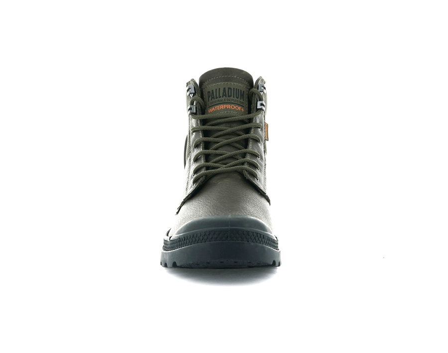 Palladium Pampa Shield Wp+ Lth Masline Verzi | GHL3424IE