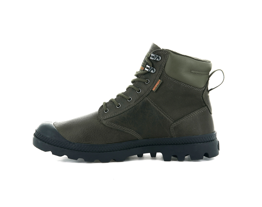 Palladium Pampa Shield Wp+ Lth Masline Verzi | GHL3424IE