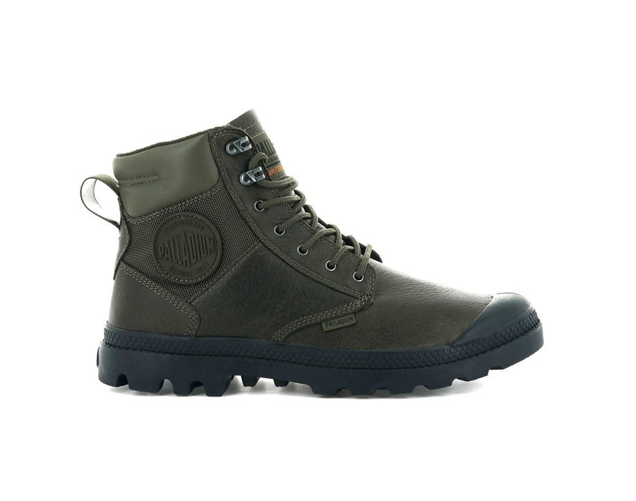 Palladium Pampa Shield Wp+ Lth Masline Verzi | GHL3424IE