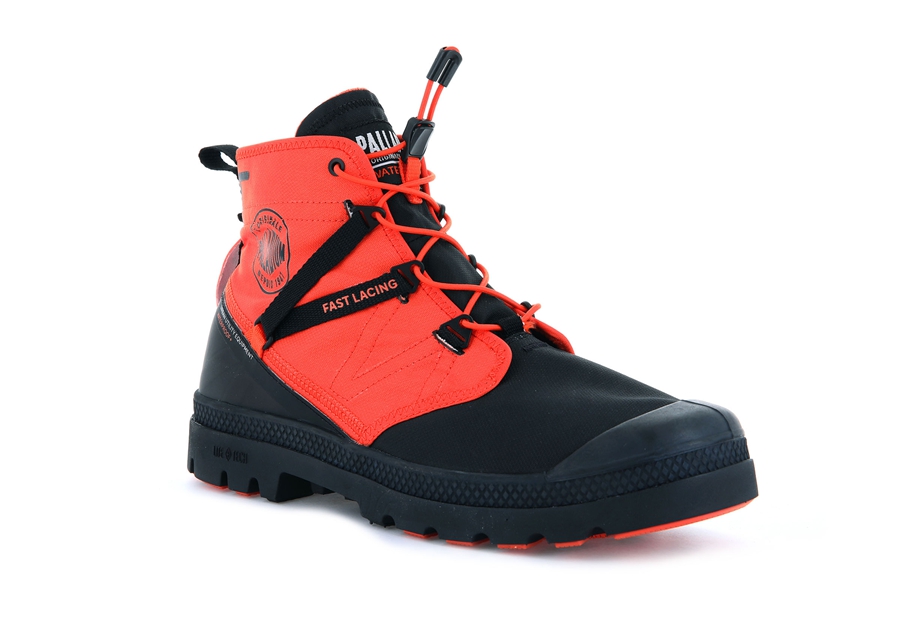 Palladium Pampa Travel Lite+ Impermeabili Negrii Portocalii | KSJ7785RP