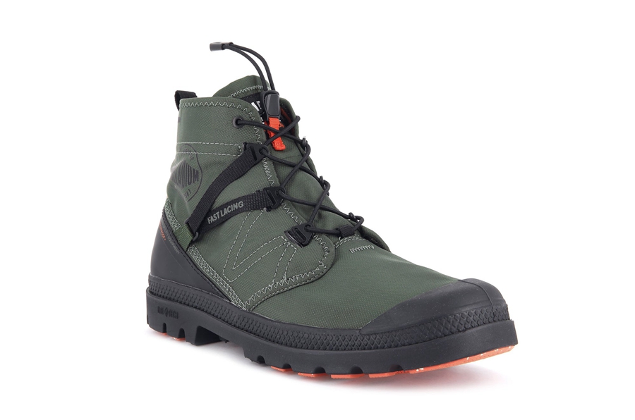 Palladium Pampa Travel Lite+ Impermeabili Masline Verzi | VRG2144CO