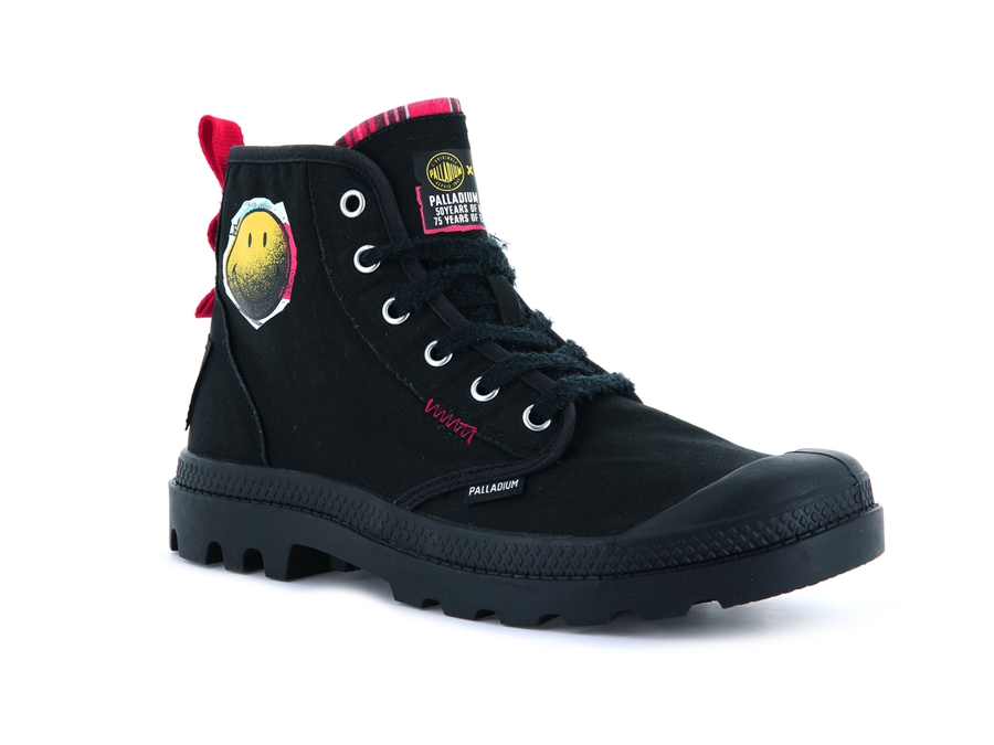 Palladium Pampa X Smiley 1970 Negrii | AZO1135YP